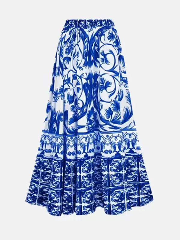 Kvinders Floral Skirted Badedragt med Top og Nederdel Solgt Separat 2