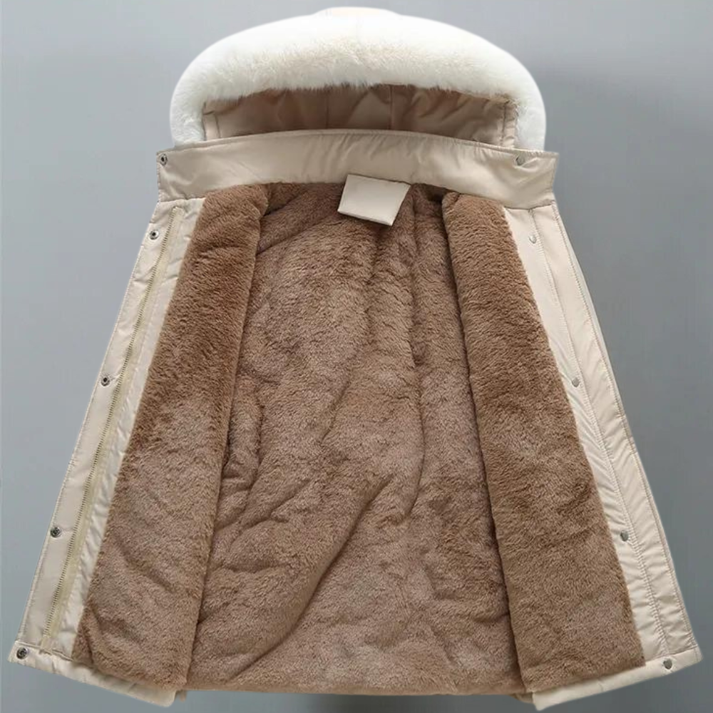 Kvinders Frakke Varm Vinter Stof 1