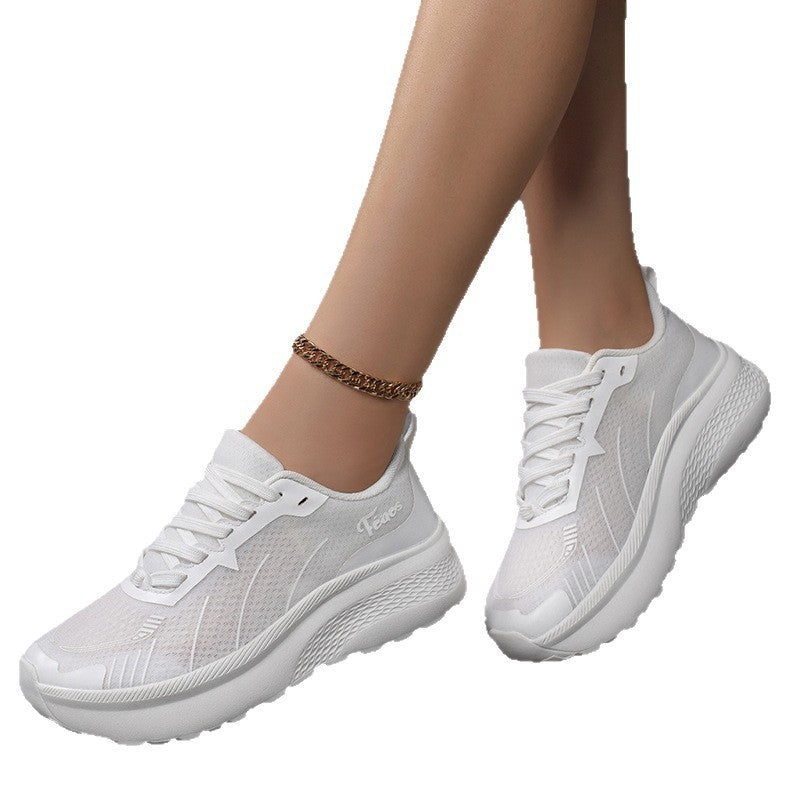 Kvinders Fritidssneakers med Åndbar Mesh og Dæmpende Sål 5