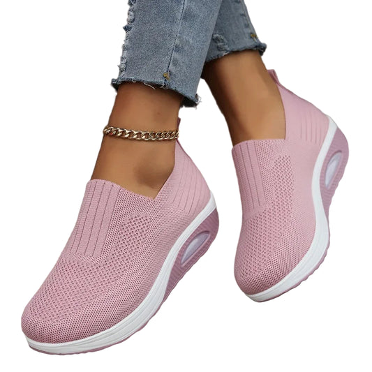 Kvinders Gå Sko Platform Mules Åndbart Stof Non-Slip 0