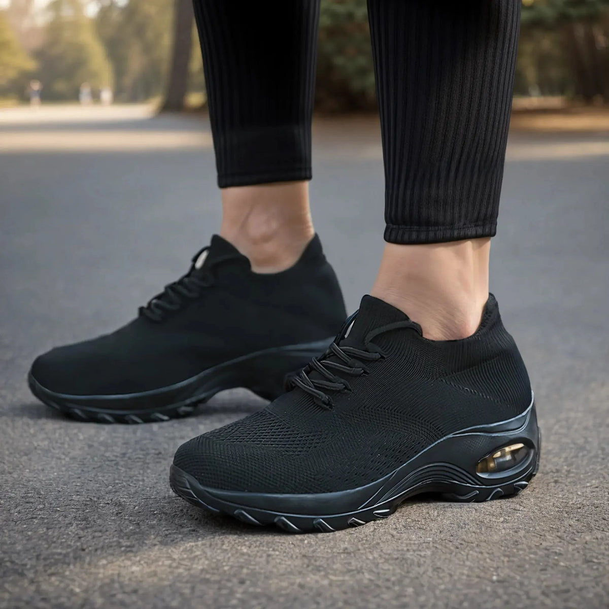 Kvinders Gåture Sko Letvægts Åndbare Materialer 8