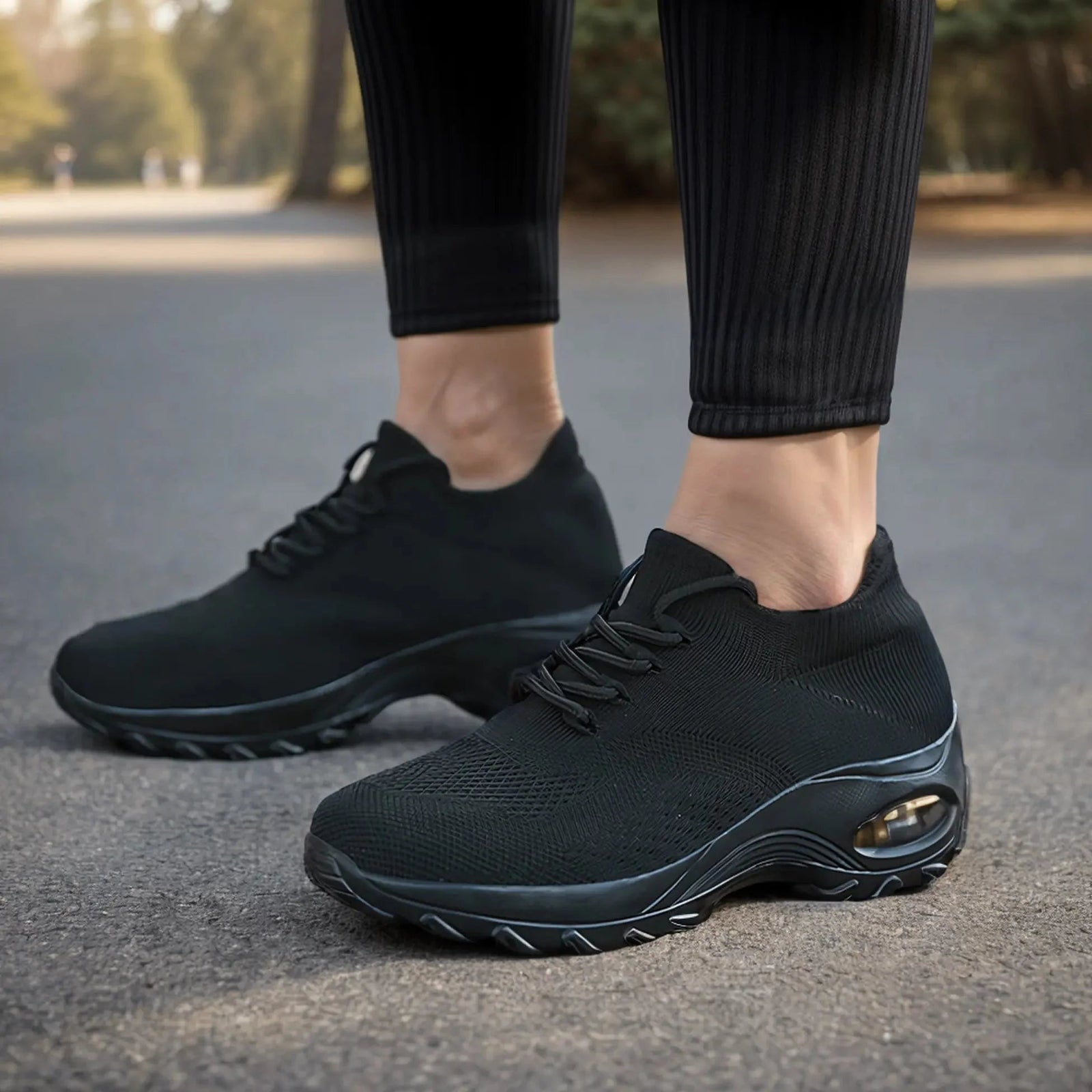 Kvinders Gåture Sko Letvægts Åndbare Materialer 8