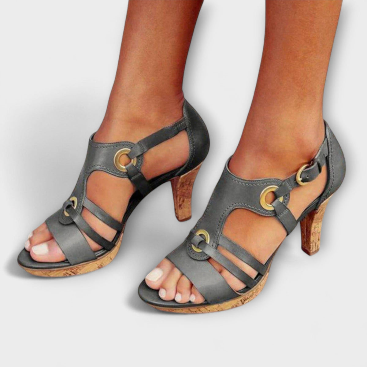 Kvinders Hæle med Stabilitet og Skridsikker Sål 4