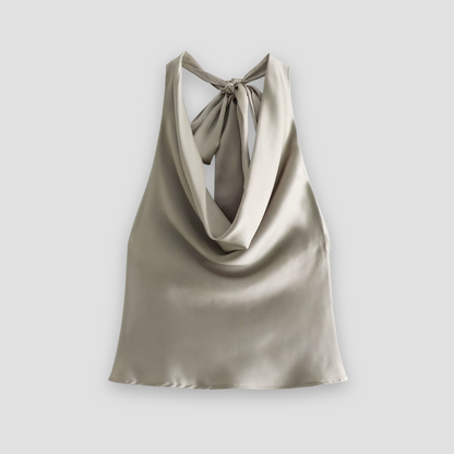 Kvinders Halter Tank Top Draperet 5