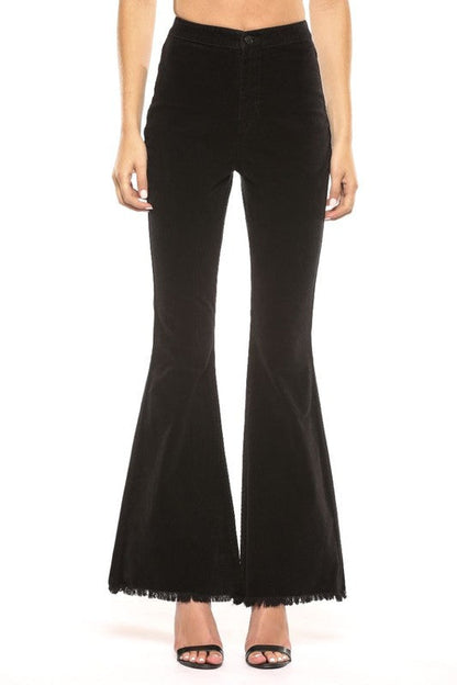 Kvinders Høj Talje Corduroy Super Flare Jeans 3