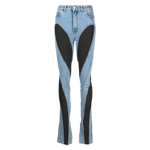 Kvinders Høj Talje Jeans Slank Fit Strækbart Materiale 0