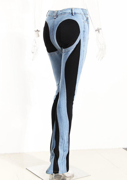 Kvinders Høj Talje Jeans Slank Fit Strækbart Materiale 3