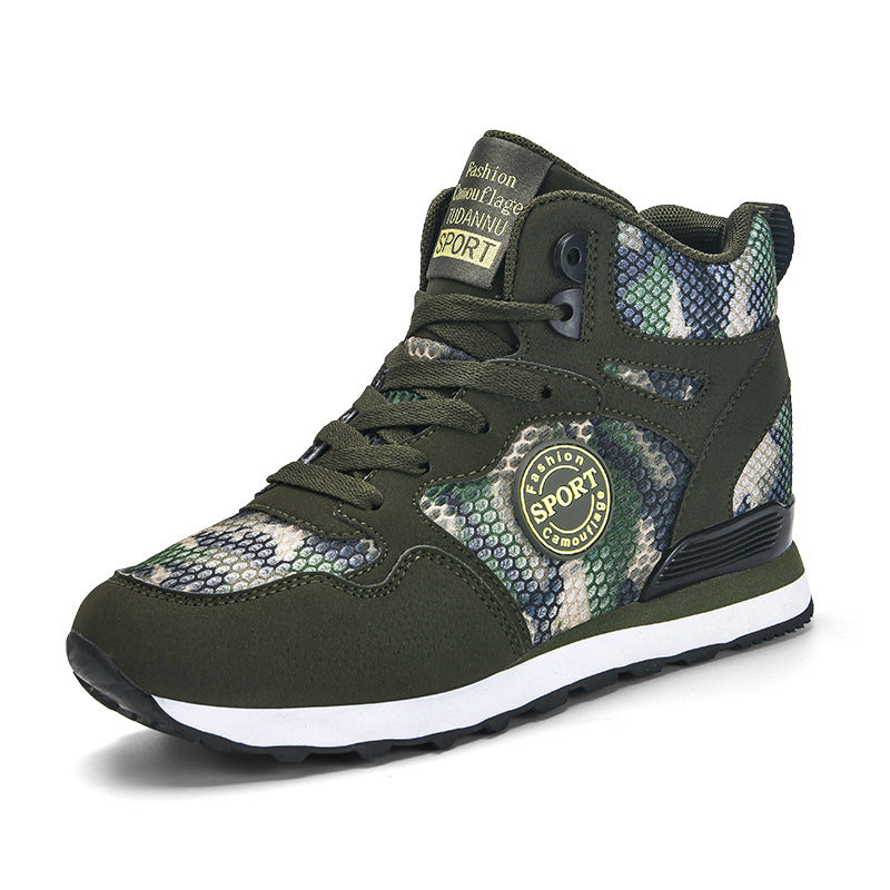 Kvinders Høje Sneakers Camouflage Stil 0