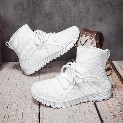 Kvinders Høje Sneakers med Innovativt Snøresystem Moderne Design 2