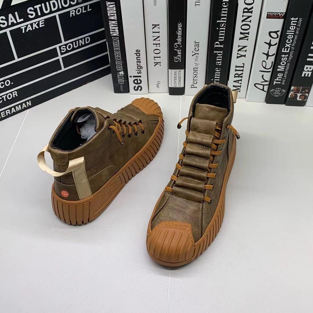 Kvinders Høje Snørestøvler Britisk Stil 1