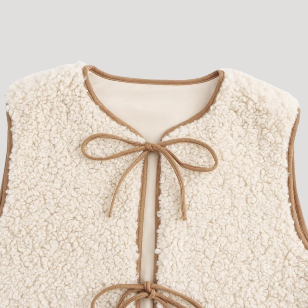 Kvinders Hyggevest Med Bindefront Casual 2