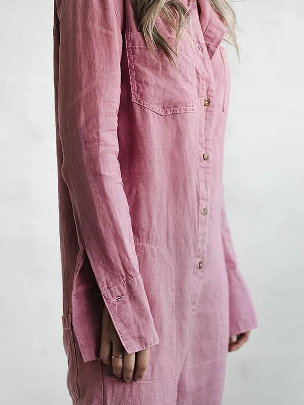 Kvinders Jumpsuit Langærmet Afslappet Stil 5