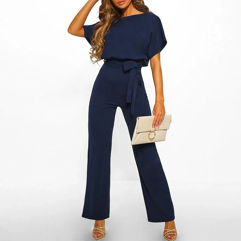 Kvinders Jumpsuit med Bælte Chic Stil 4