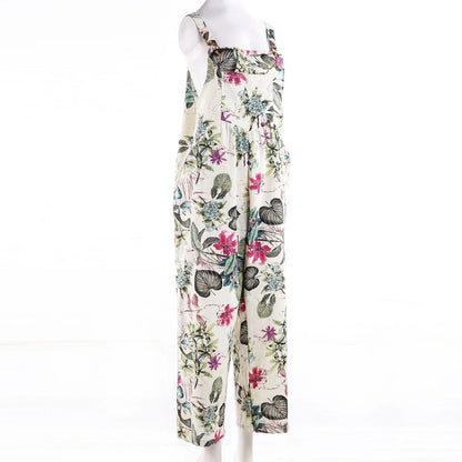 Kvinders Jumpsuit med Blomsterprint og Firkantet Hals 2