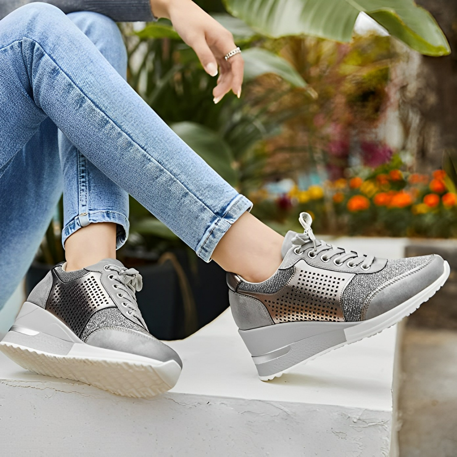 Kvinders Kilehæle Sneakers 1