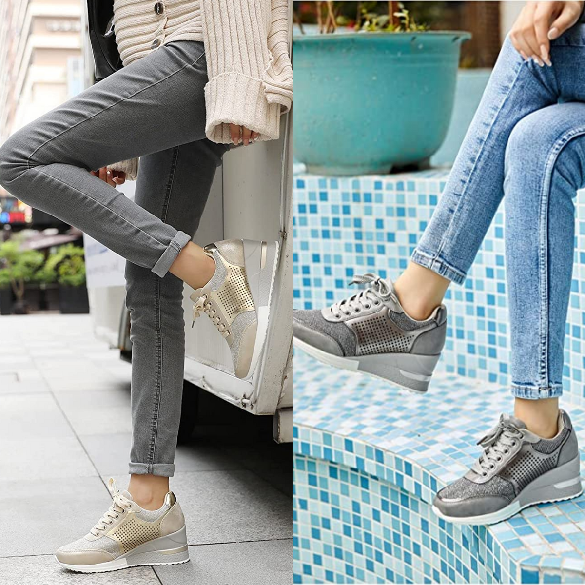 Kvinders Kilehæle Sneakers 5