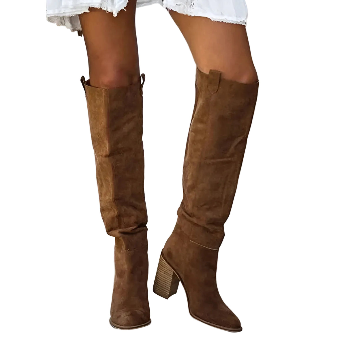 Kvinders Knæhøje Støvler Trendy Design med Slank Profil 0