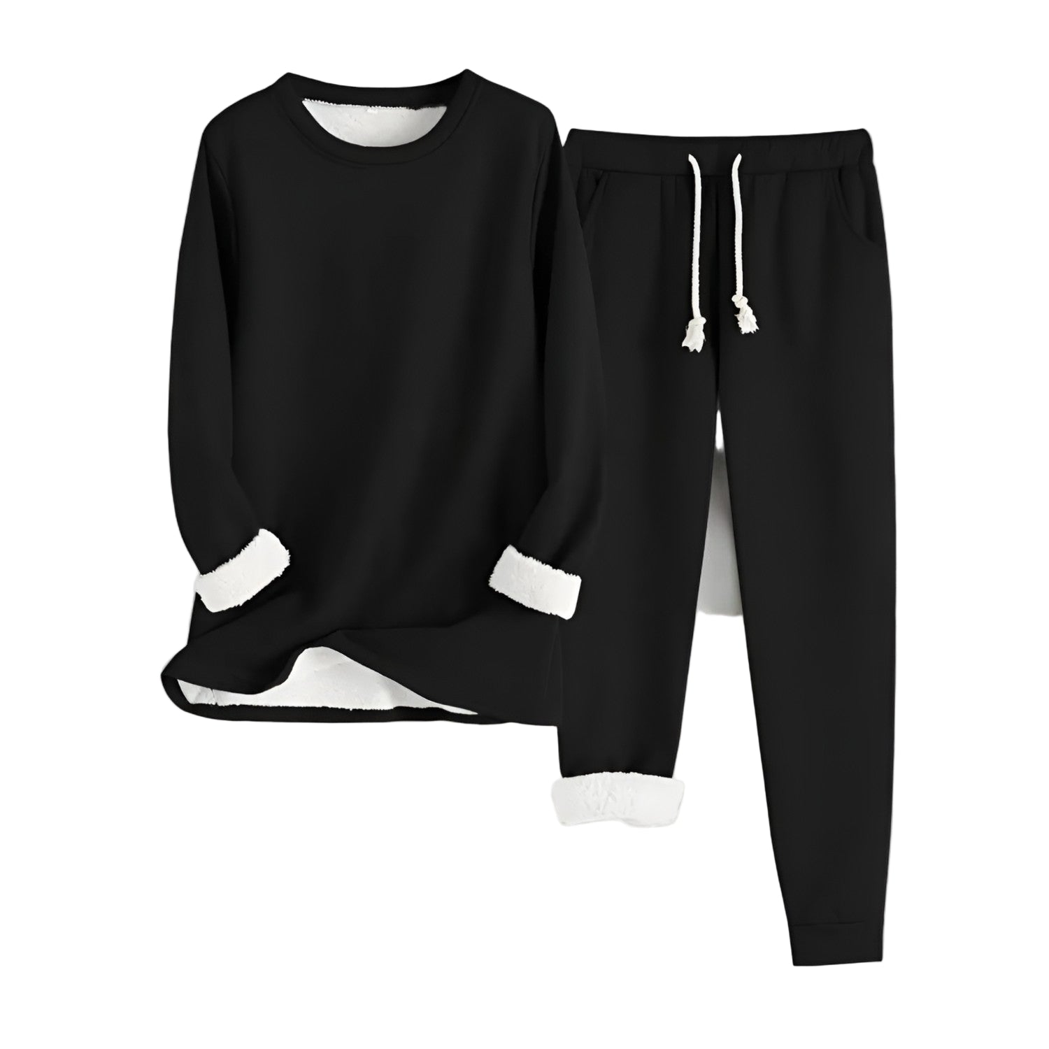 Kvinders Komfortable Lounge Sæt Oversized Polyester Blanding 0