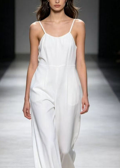 Kvinders Kort Højtaljet Jumpsuit med Patchwork Design 2