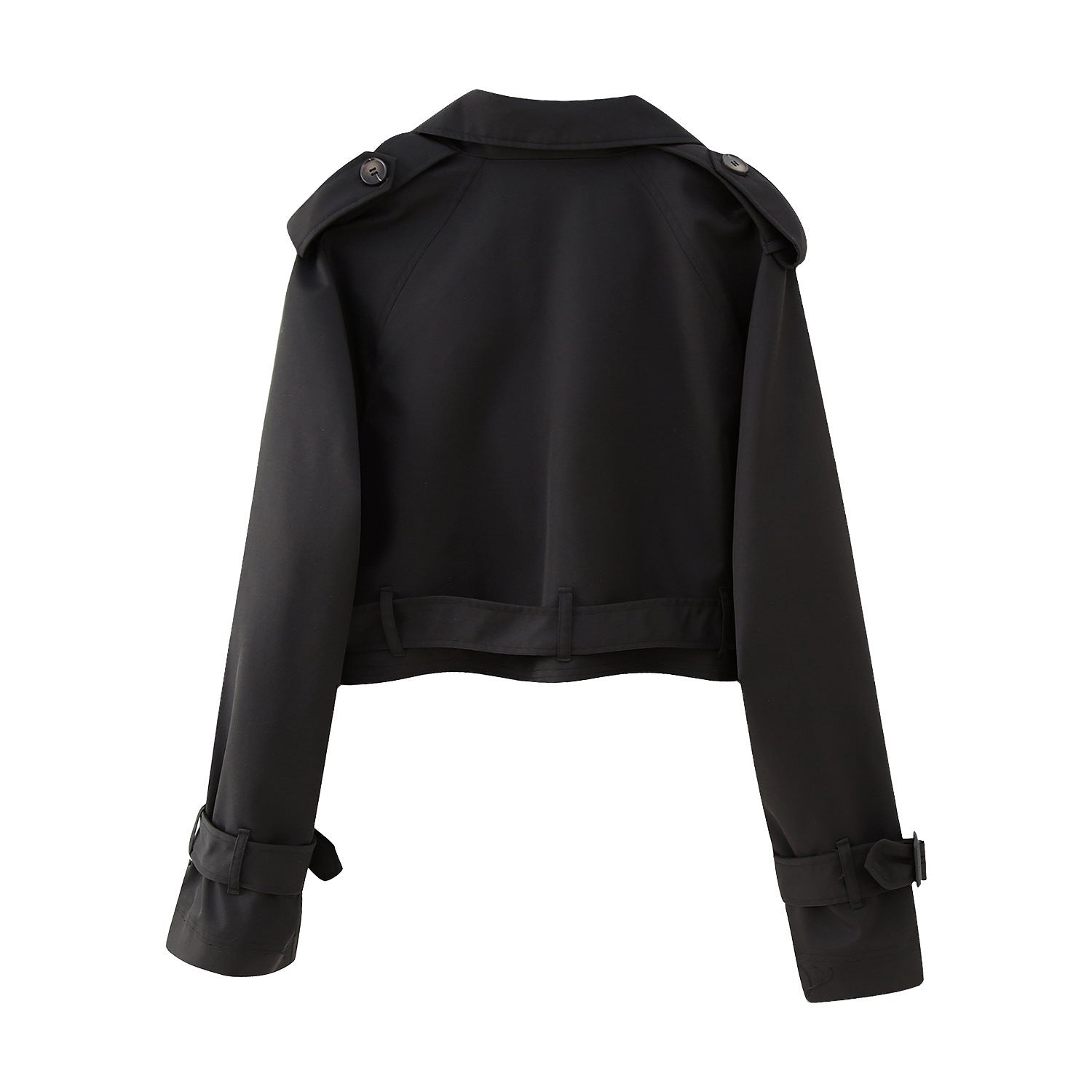 Kvinders Kort Trenchcoat i Klassisk Stil 3