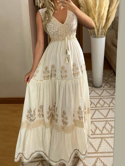 Kvinders Lang Kjole Boho Stil 1