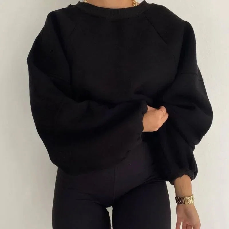 Kvinders Langærmet Sweater Løs Stil 1