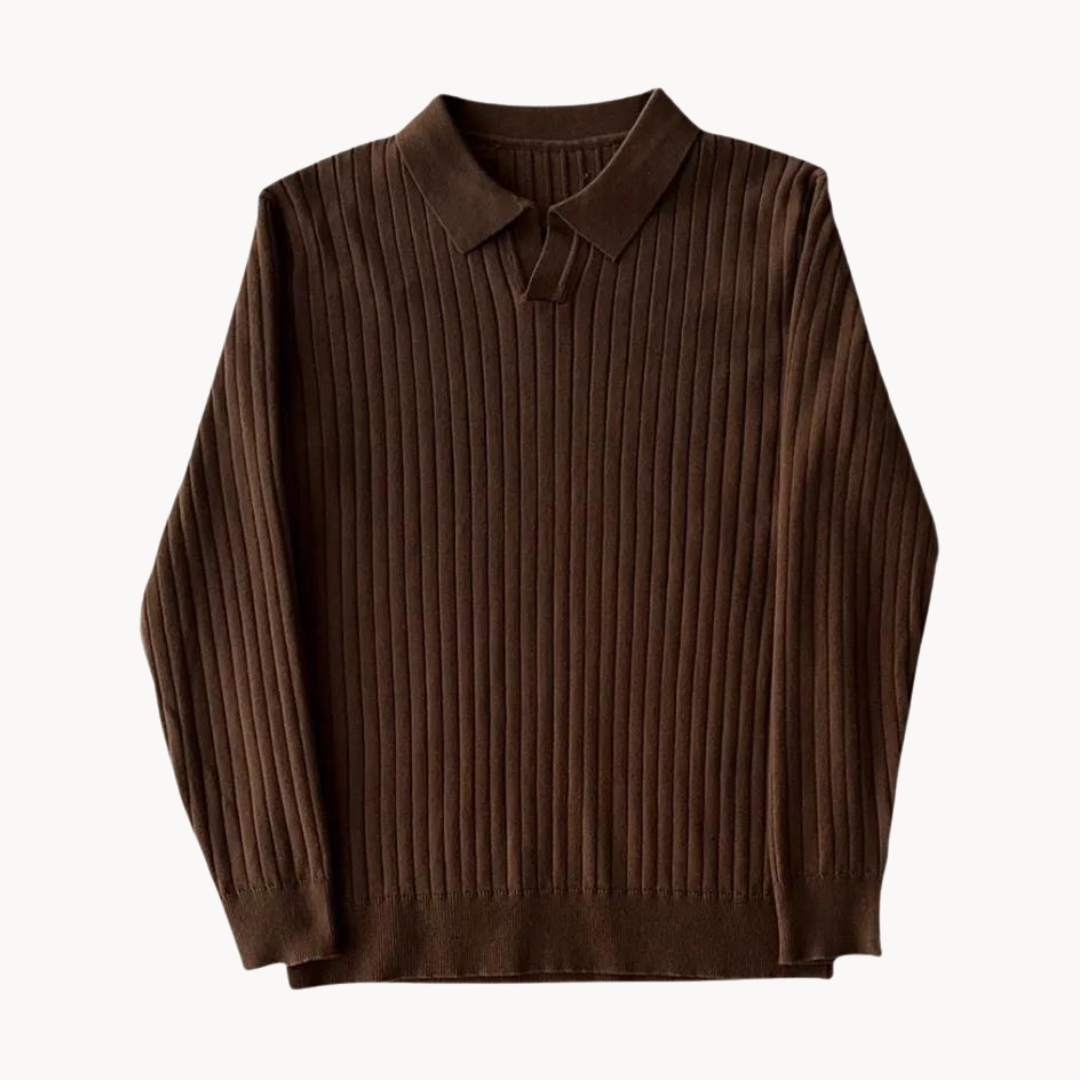 Kvinders Langærmet Sweater med Åben Krave 2