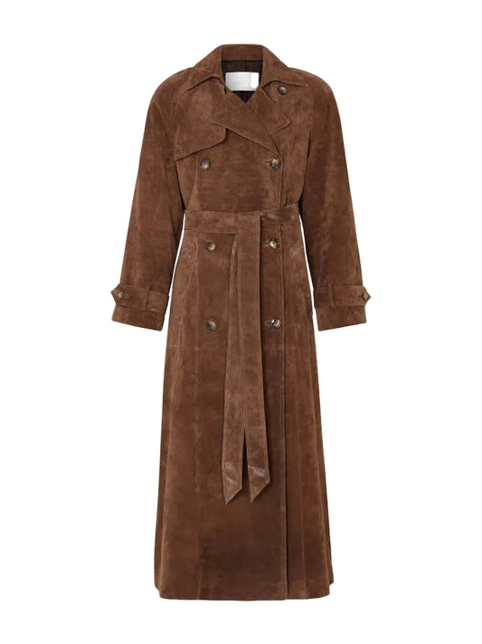Kvinders Langline Trenchcoat Stilfuld 0