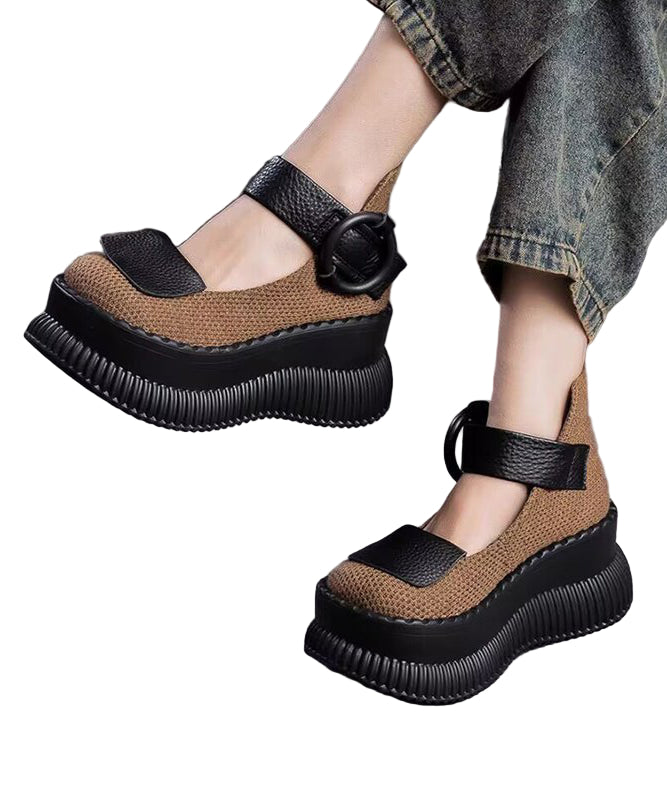 Kvinders Loafer Sko med Platform og Spænde 0