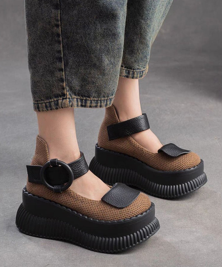 Kvinders Loafer Sko med Platform og Spænde 2