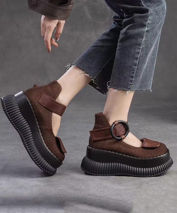 Kvinders Loafer Sko med Platform og Spænde 3