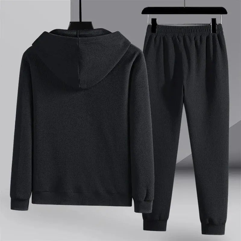 Kvinders Loungewear Sæt Trendy Vaffelstrik 3