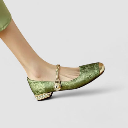 Kvinders Mary Jane Sko Lav Blokhæl Vintage Design 3