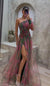 Kvinders Maxi Kjole Off-Shoulder Blomsterprint Let Polyester 2