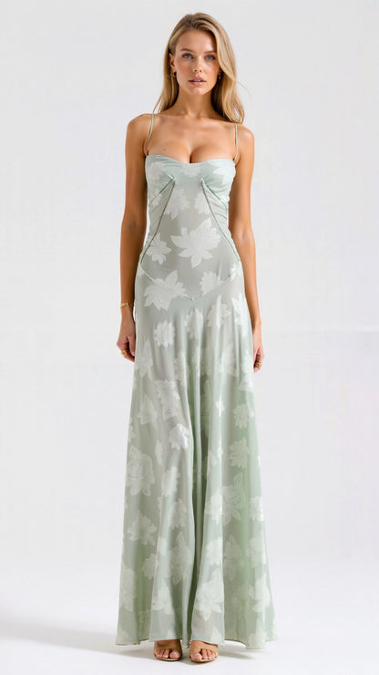 Kvinders Maxi Kjole Slip Silhuet Elegant 6