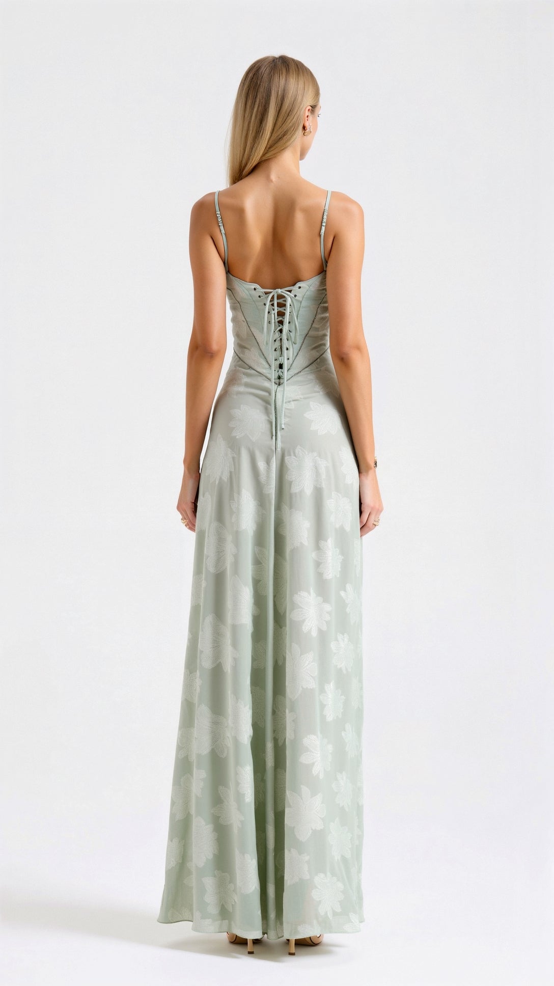 Kvinders Maxi Kjole Slip Silhuet Elegant 7