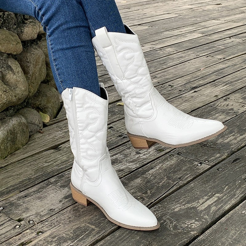Kvinders Metallic Cowboystøvler Carina 8