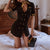 Kvinders Mini Kostume Uniform Retro Style Blødt Stof 1