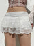 Kvinders Mini Skirt Høj Talje Dobbelt Lag Polyester 2