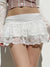 Kvinders Mini Skirt Høj Talje Dobbelt Lag Polyester 4