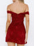 Kvinders Off Shoulder Kjole Sweetheart Udsnit Let Strækbart Polyester 1