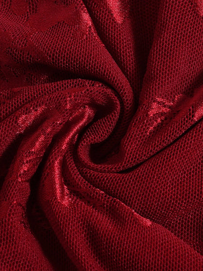 Kvinders Off Shoulder Kjole Sweetheart Udsnit Let Strækbart Polyester 6