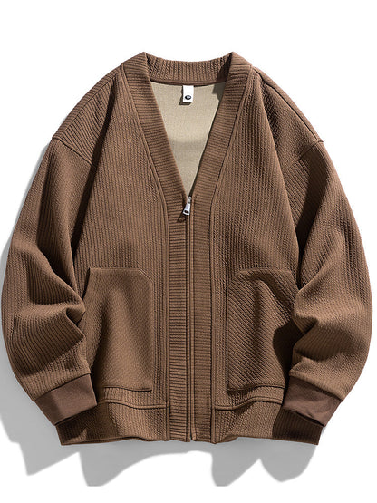 Kvinders Oversized Cardigan med Lynlås 0