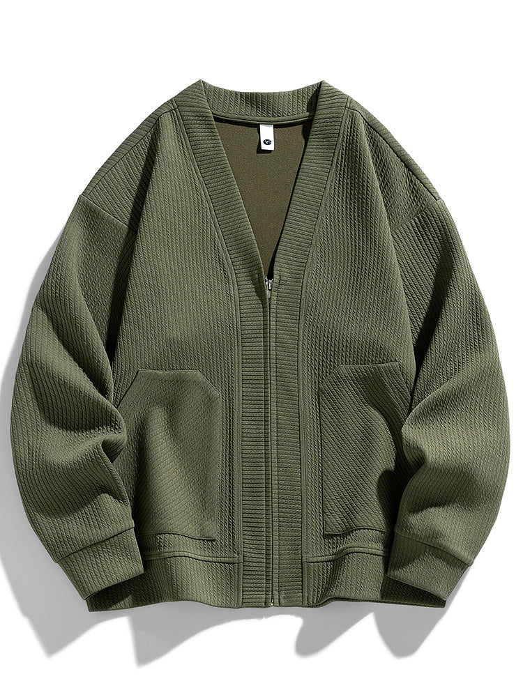 Kvinders Oversized Cardigan med Lynlås 3