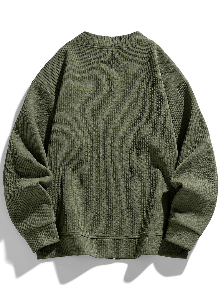 Kvinders Oversized Cardigan med Lynlås 4