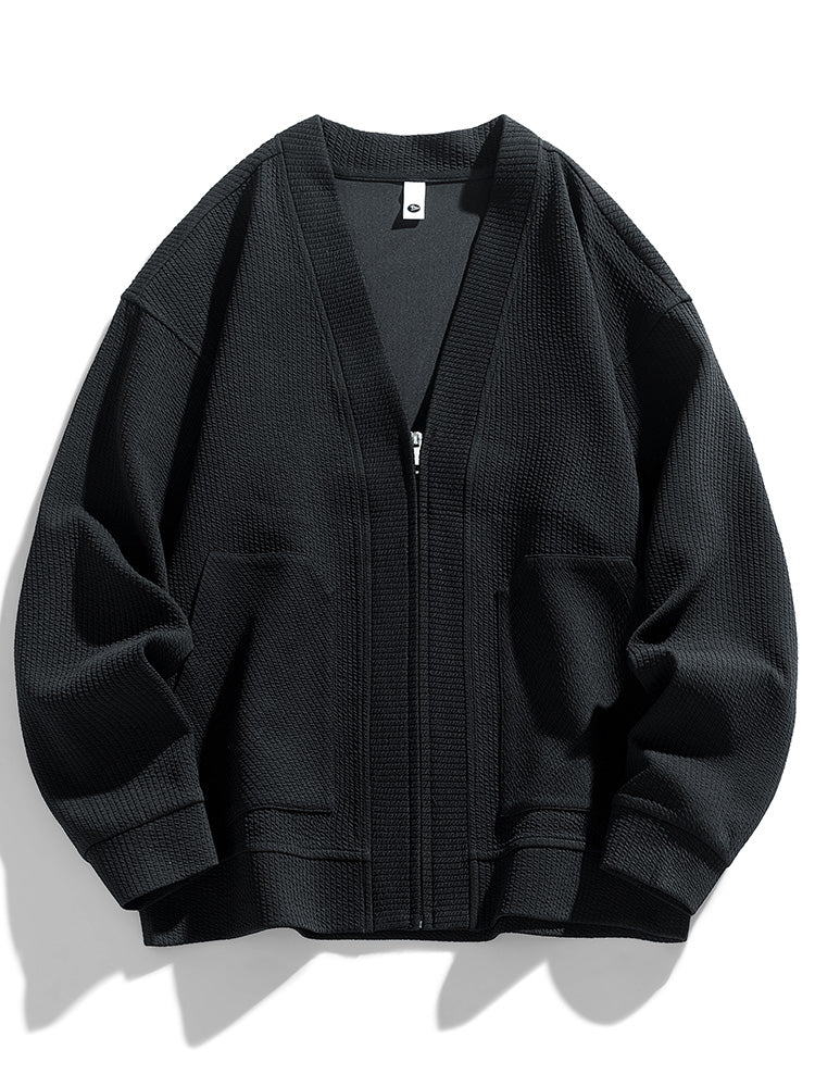 Kvinders Oversized Cardigan med Lynlås 5