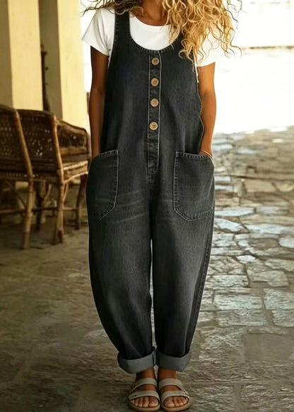 Kvinders Oversized Jumpsuit Vintage Stil 3