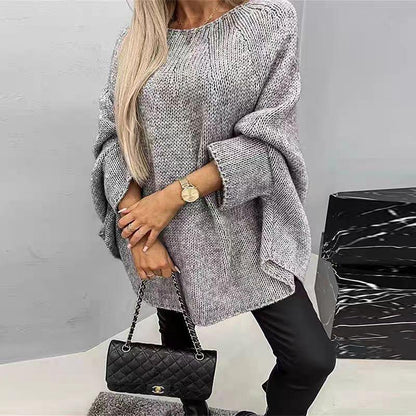 Kvinders Oversized Kappe Sweater Med Flagermusærmer 4