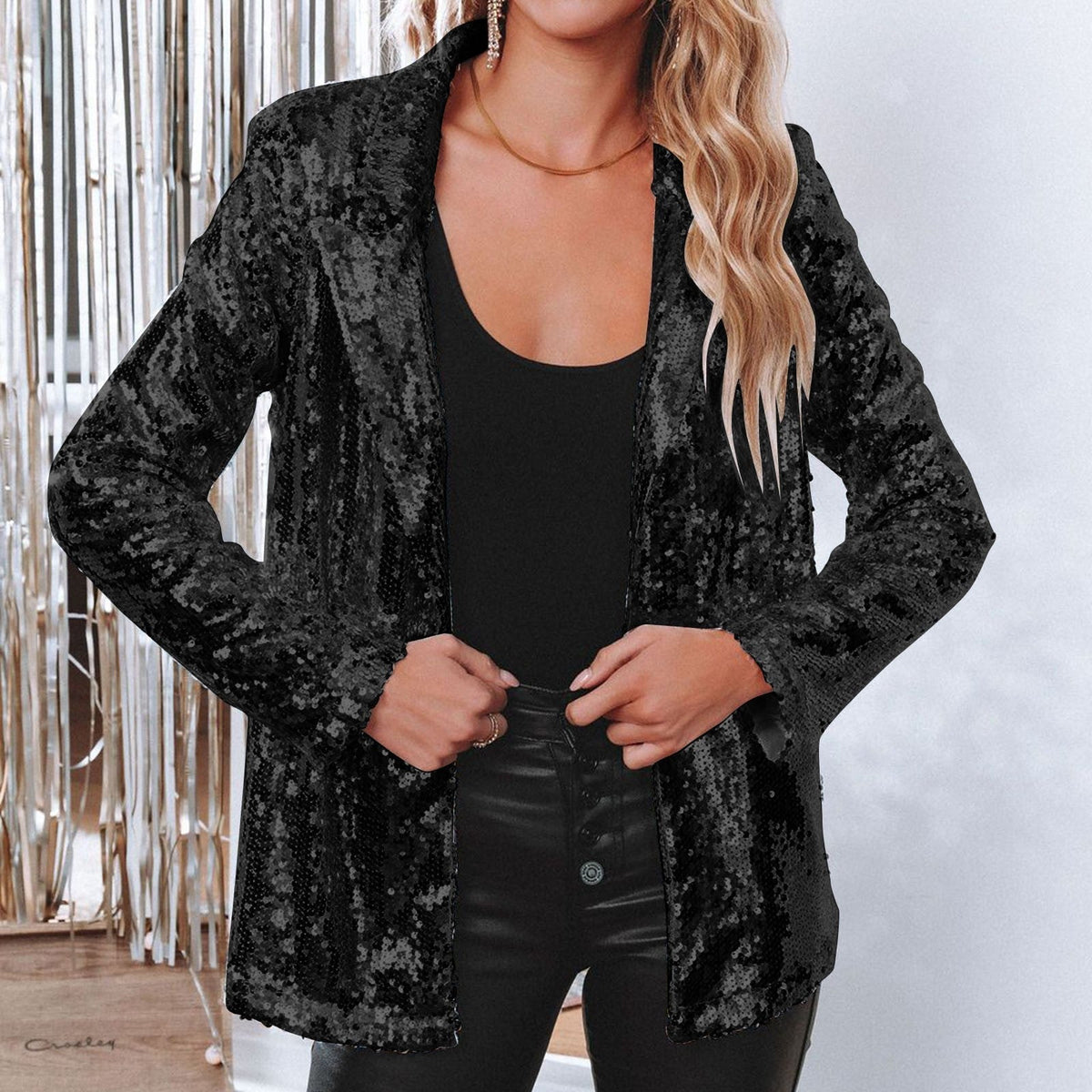 Kvinders Paillet Blazer 4