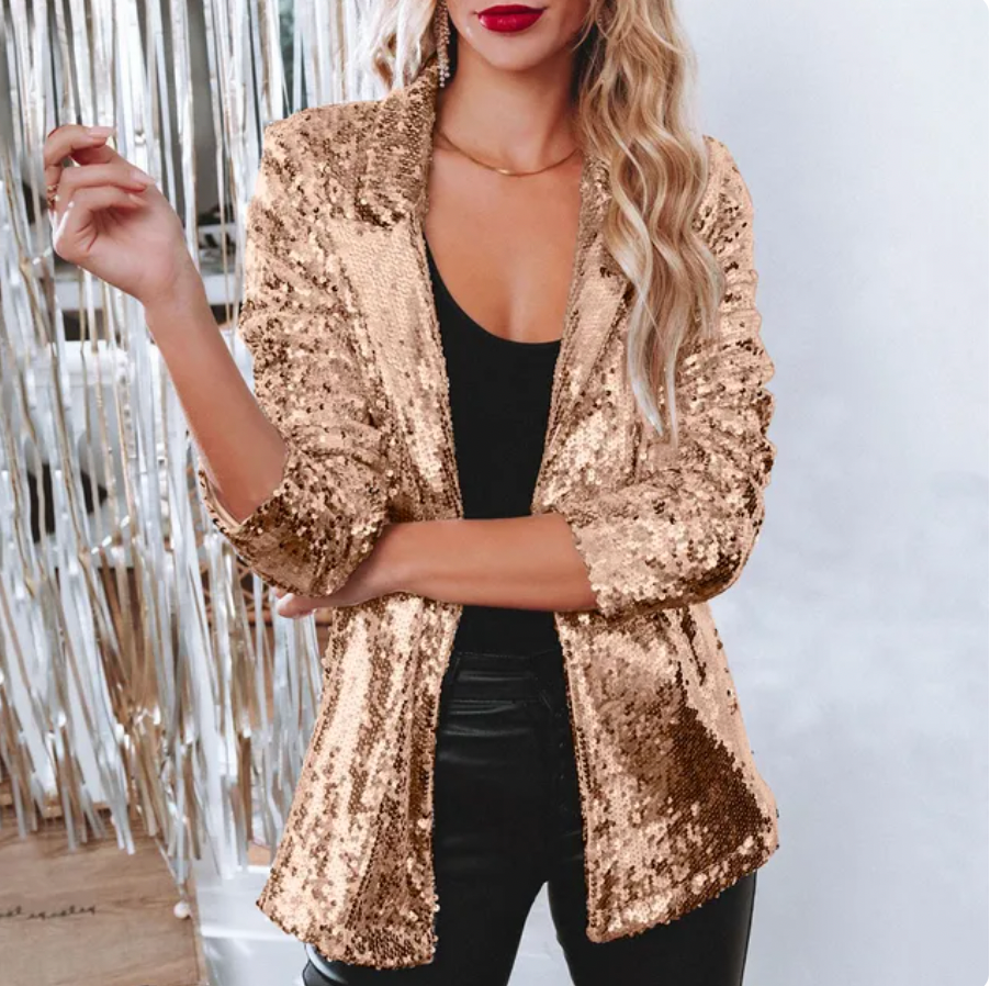 Kvinders Paillet Blazer 6